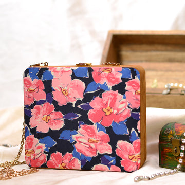 Multi Flower Printed MDFClutch