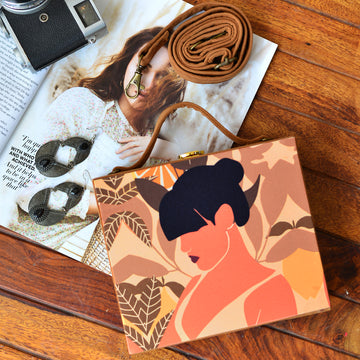 Modern Women Portrait Clutch