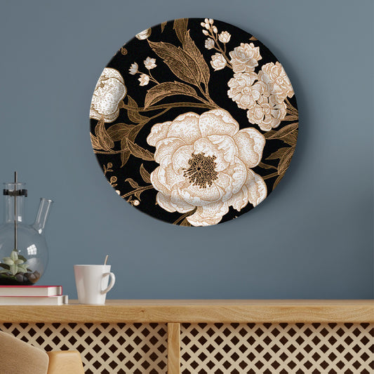 Floral Printed Wall Plate