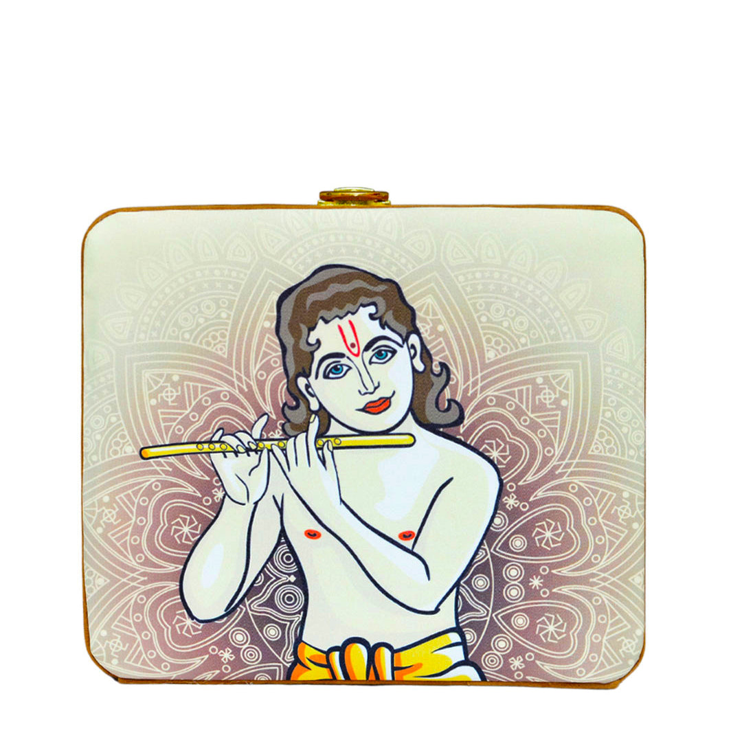 Krishna Printed MDF Clutch