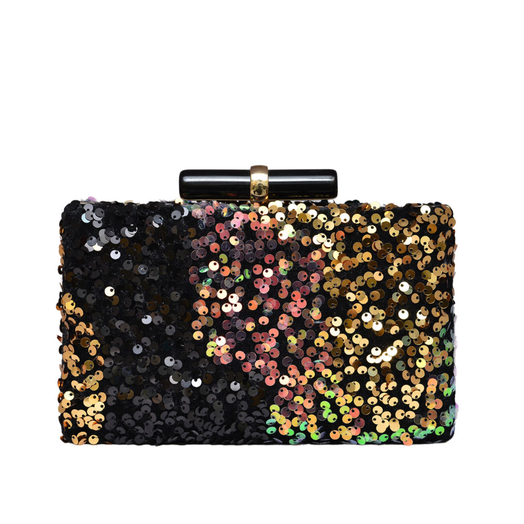 Multi-colored Sequins Clutch