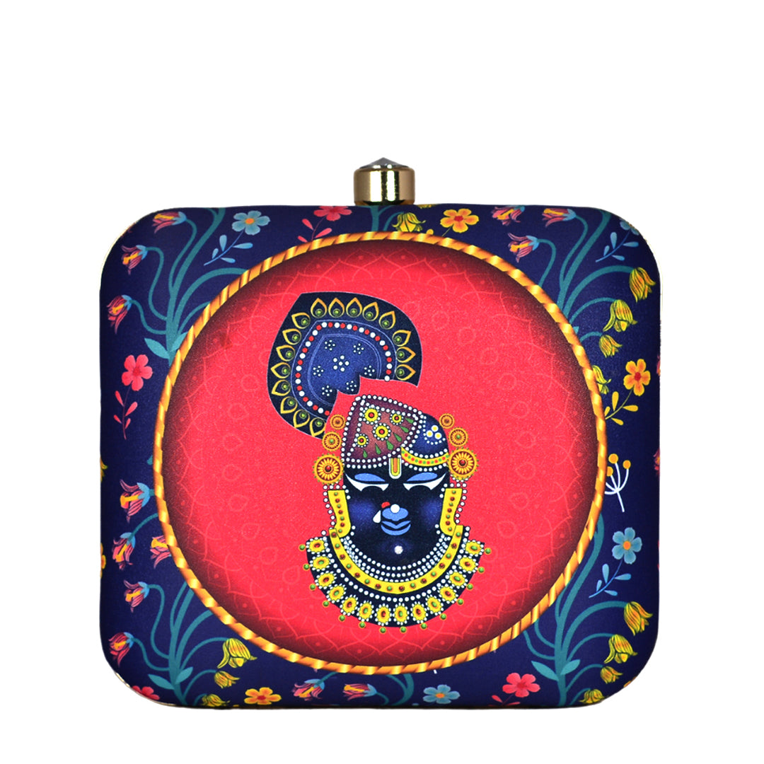 Krishna Printed Clutch