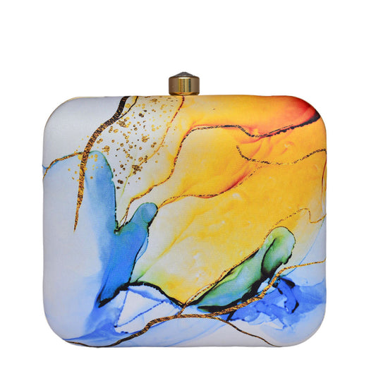 Resin Style Printed Clutch