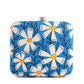 White Floral Printed Clutch