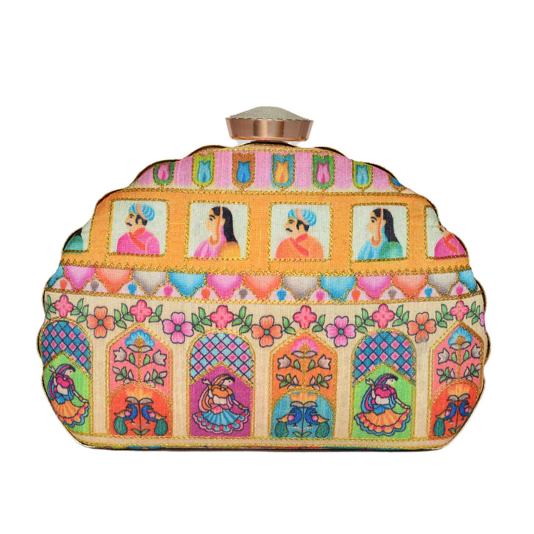 Mughal Theme Moon Clutch