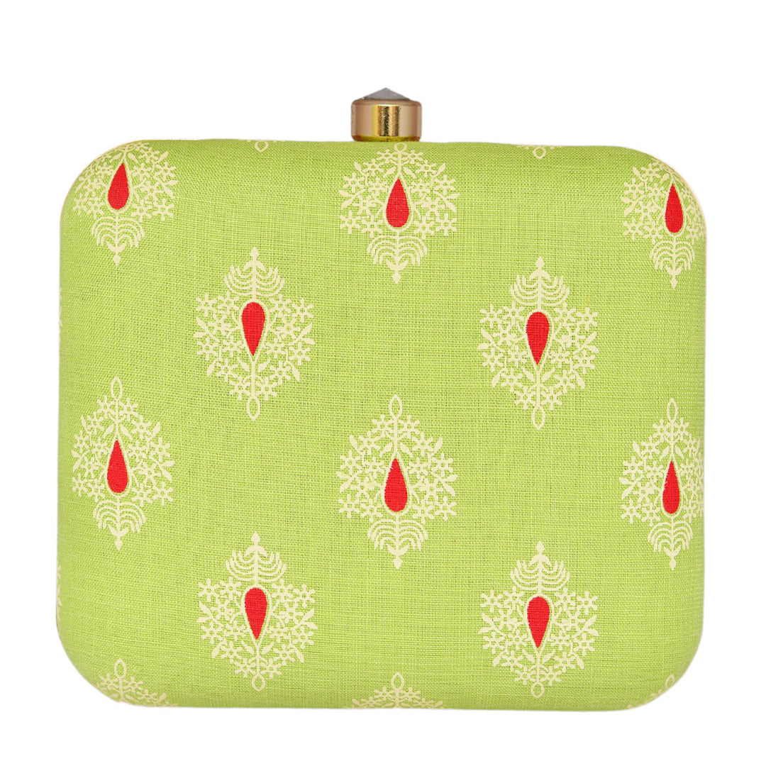 Green Fabric Clutch