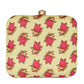 Pink Floral Fabric Clutch