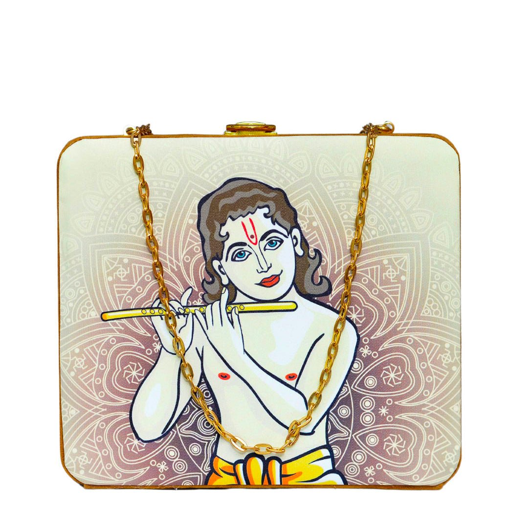 Krishna Printed MDF Clutch