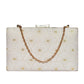 White Brocade Clutch