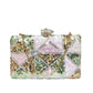 Green Pattern Sequins Clutch