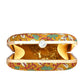 Yellow Floral Fabric Clutch