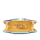 Blue Embroidered Clutch