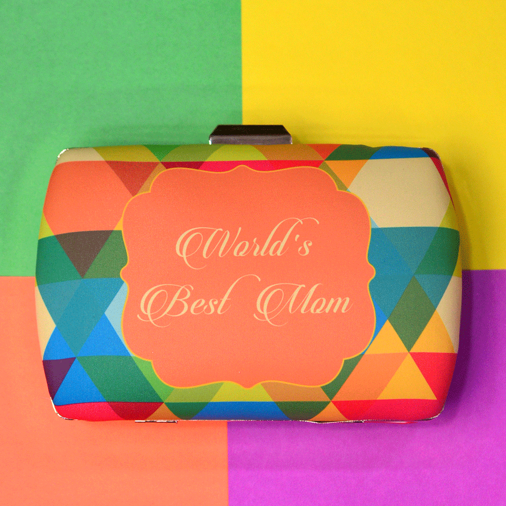 Customised Mother's Day Printed Clutch