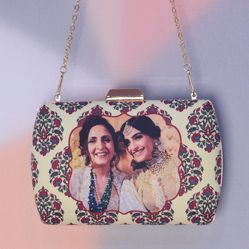 Customised Mother's Day Printed Clutch