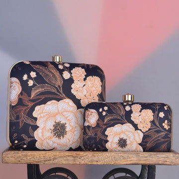 Mother Daughter Twinning Printed Clutch