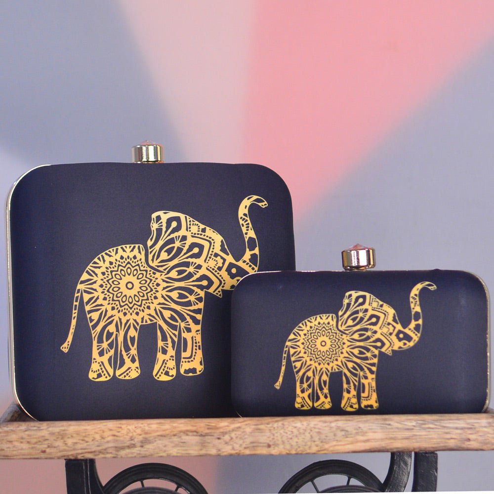 Mother Daughter Twinning Printed Clutch