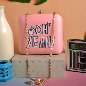 Oh Yeah Printed Clutch