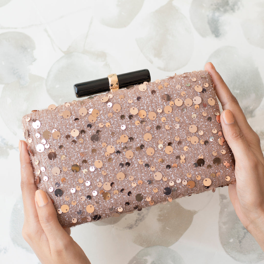 Artklim Pink with a Dazzle of Sequin Clutch
