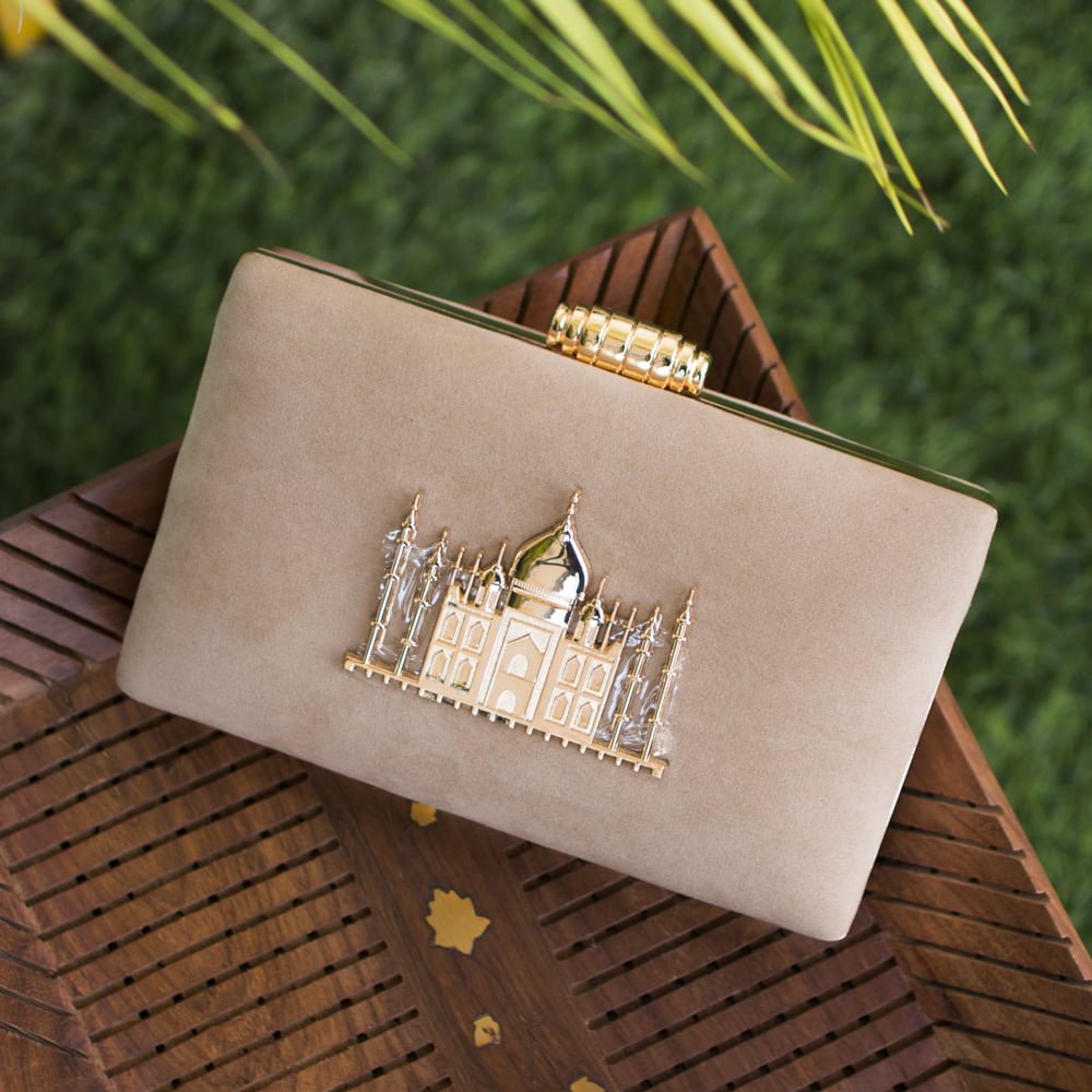 Artklim Party Clutch with Tajmahal Motif