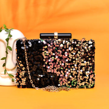 Multi-colored Sequins Clutch