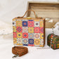 Moroccan Tiles Printed Suitcase Style Clutch Bag