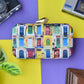 Colourful Doors Printed Clutch