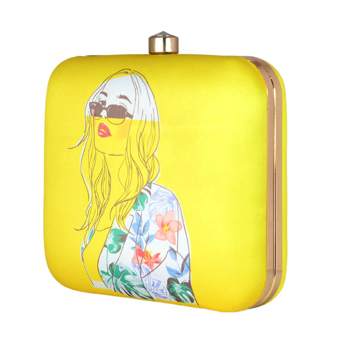 Goggle Women Printed Clutch