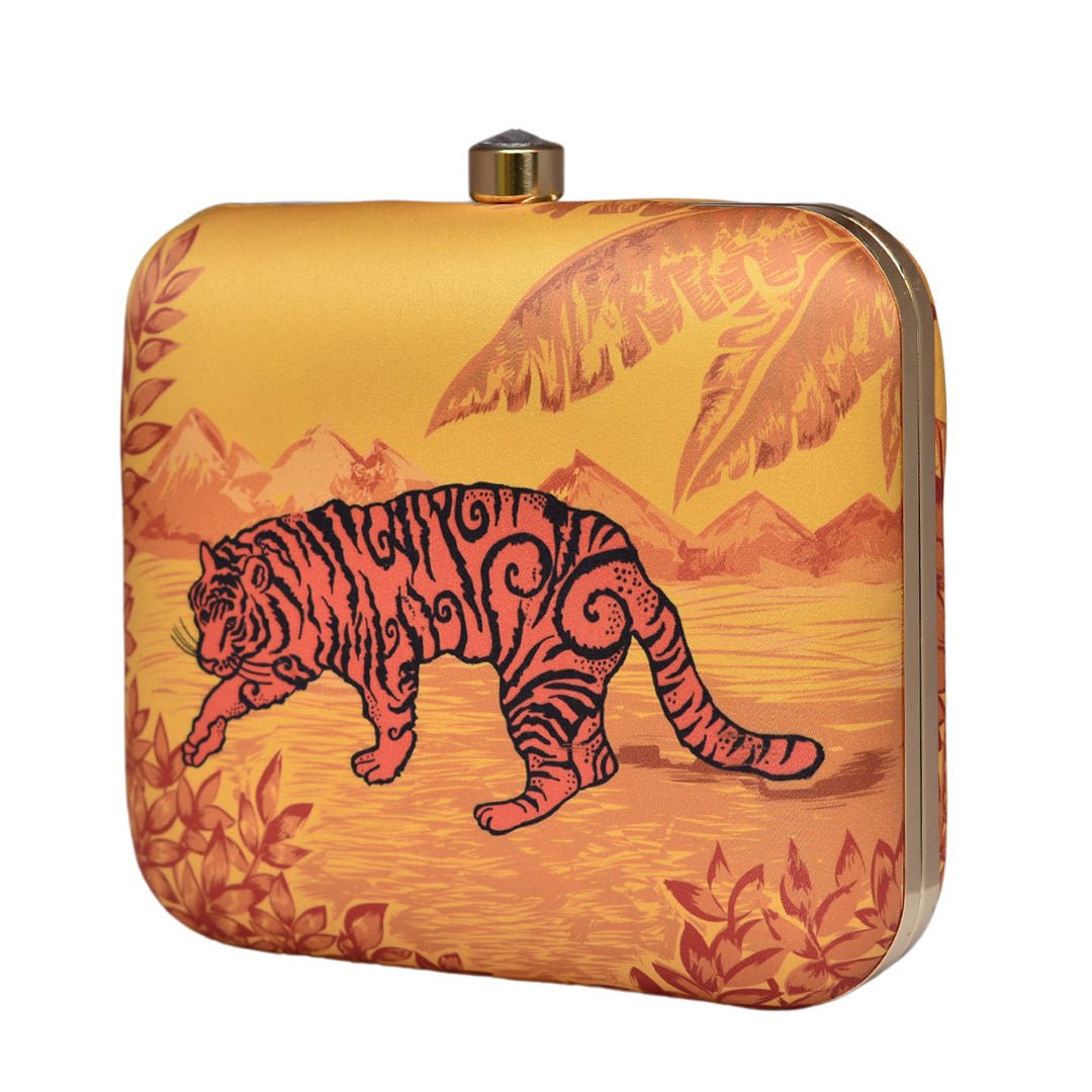 Tiger Printed Clitch