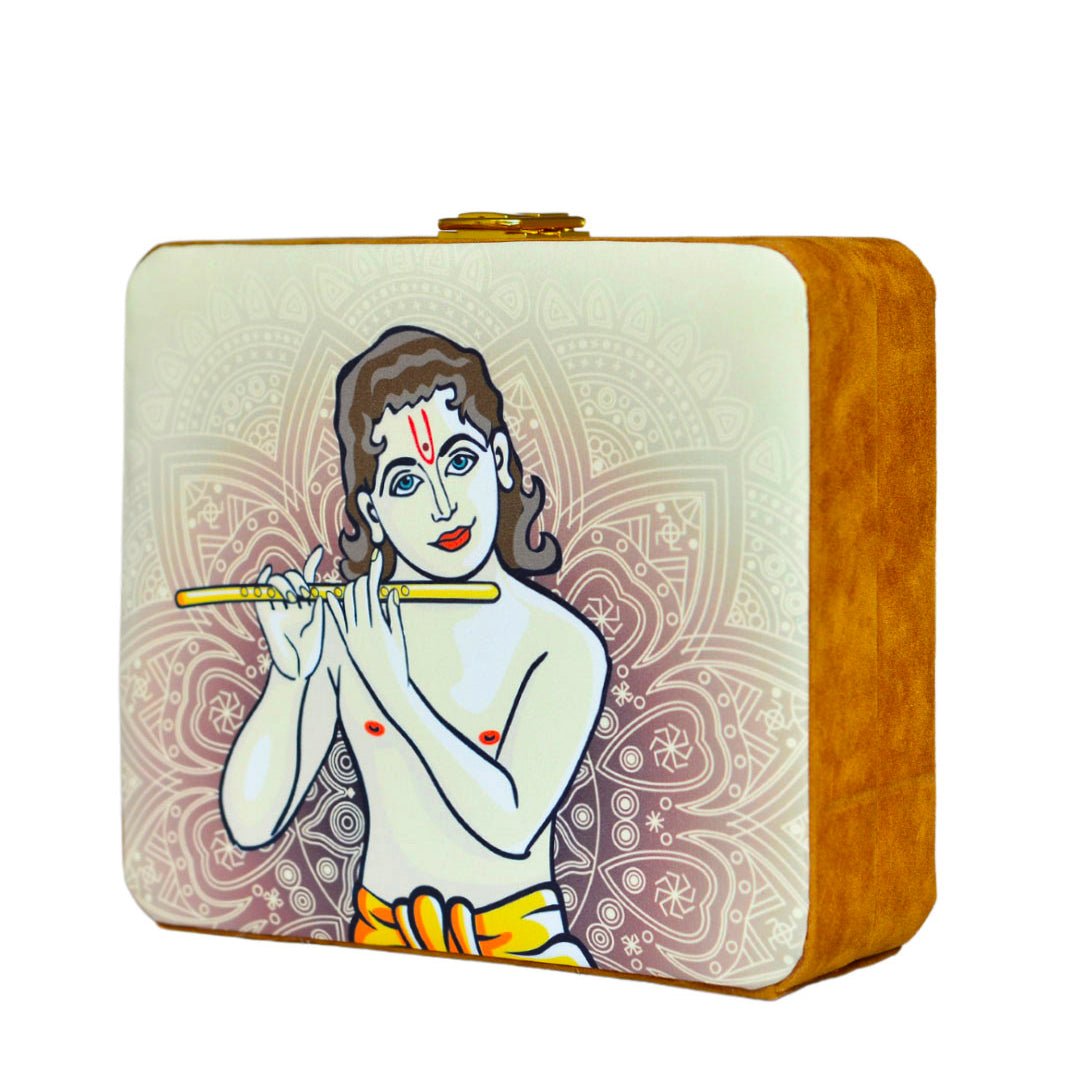 Krishna Printed MDF Clutch
