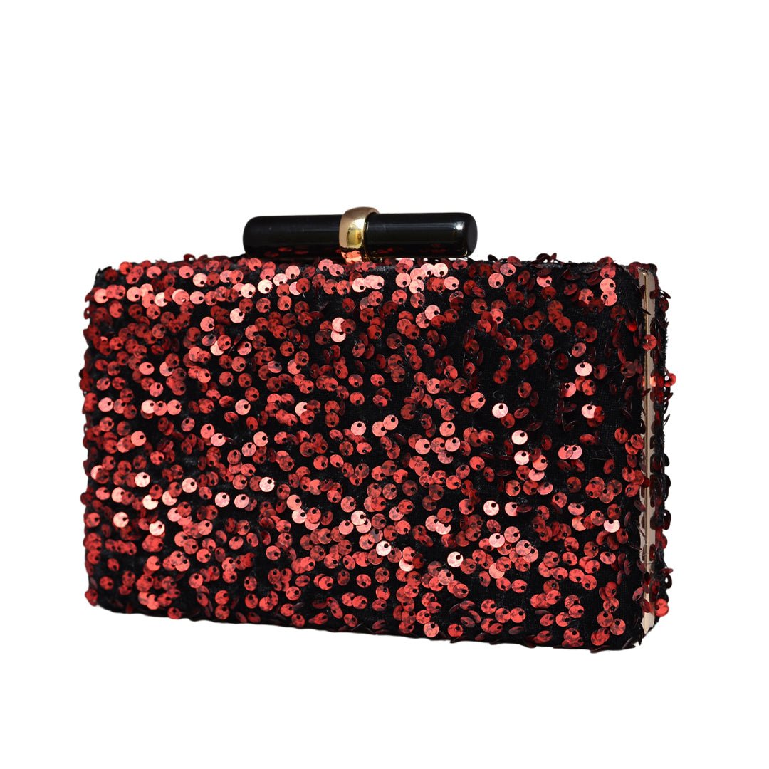 Red Sequins Clutch