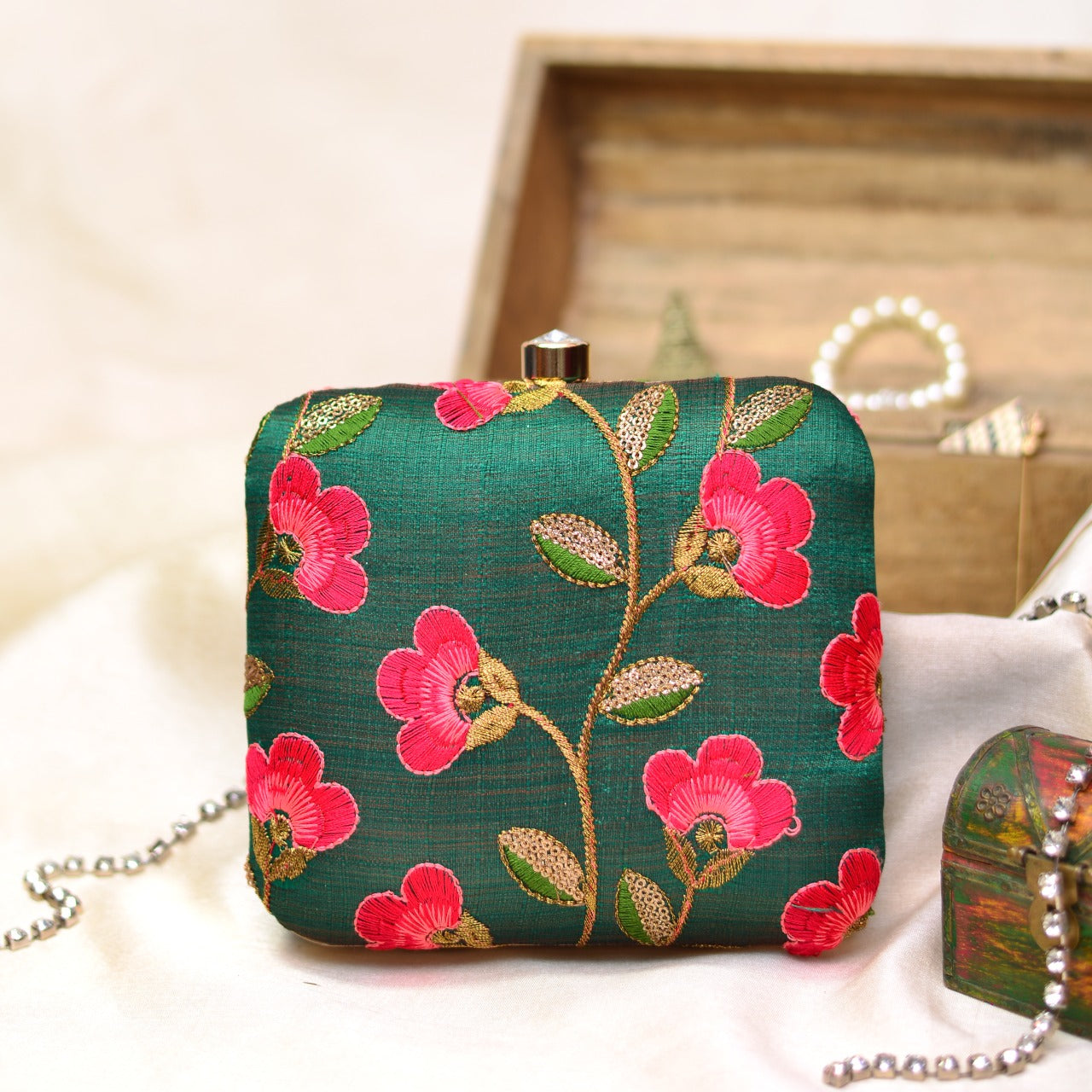 Embroidered Clutches